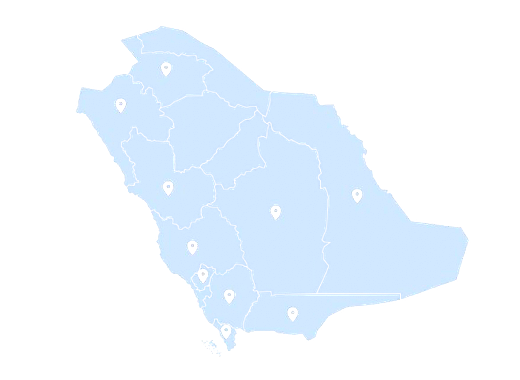 خريطة مشاريع وديان